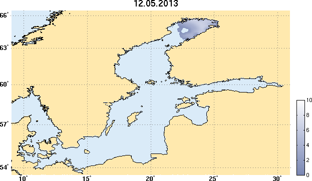 Карта ледовой обстановки финского залива на сегодня