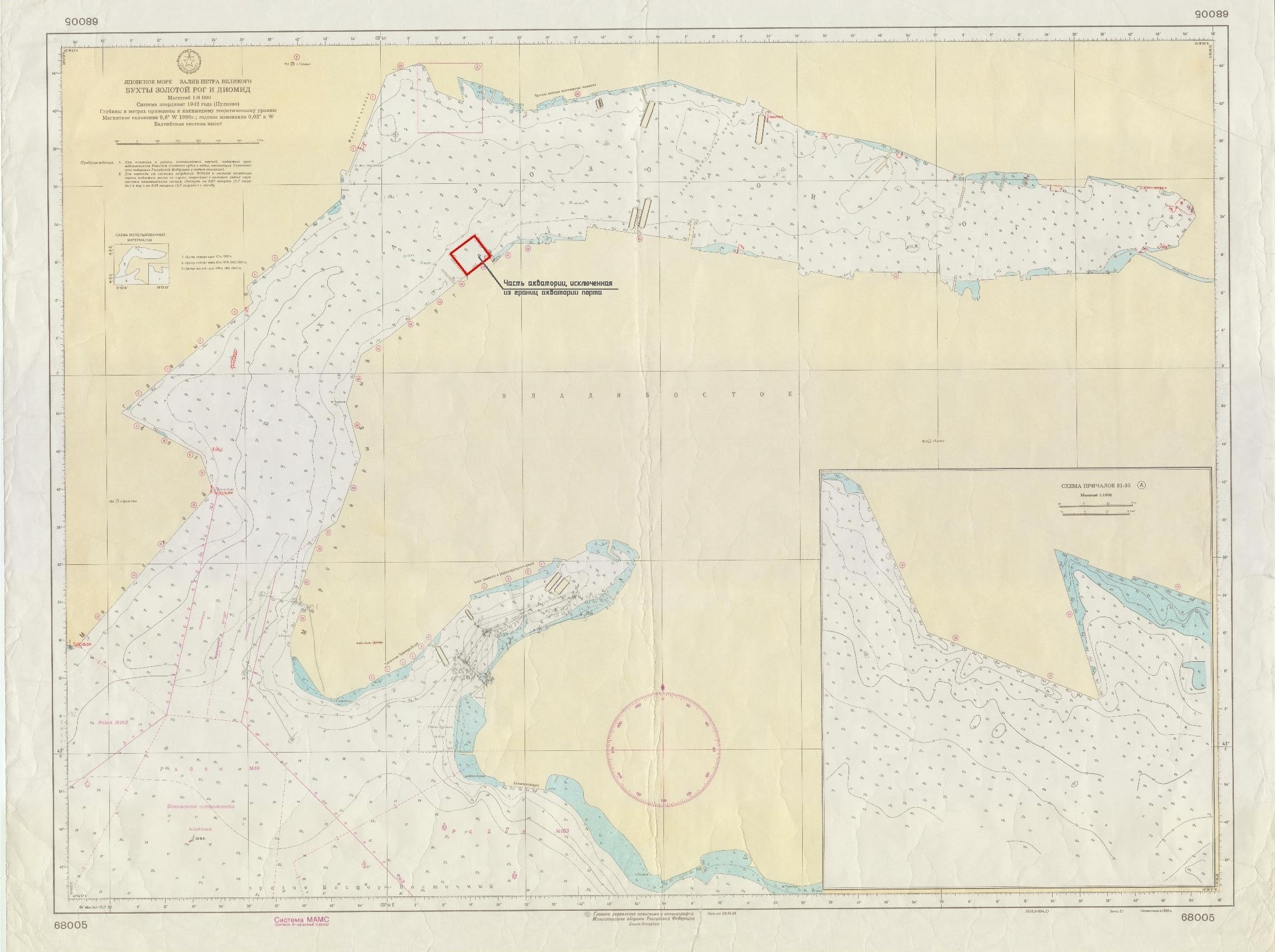 Владивосток рыбный порт карта