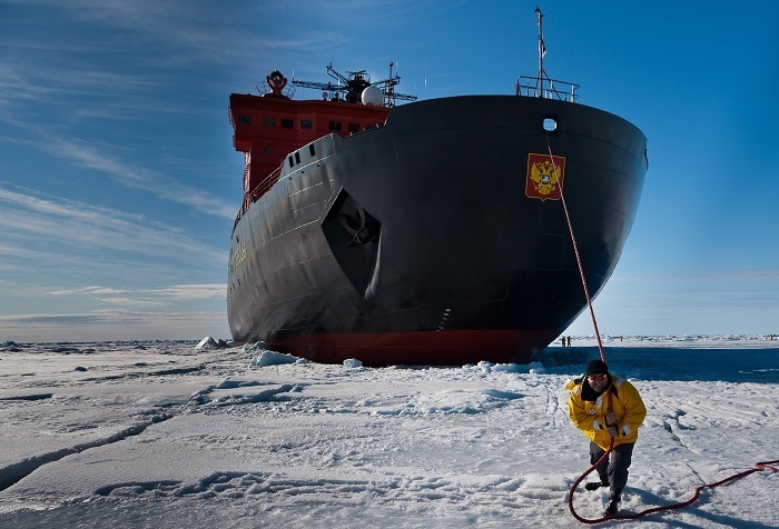 Nuclear-powered icebreaker 50 Let Pobedy opens the season of cruises to ...