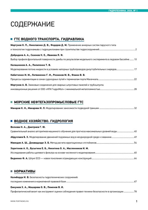 Содержание журнала №1 (март 2026)