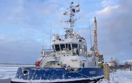 Морспасслужба получила документы РС на арктический буксир «Фавор». Фото пресс-службы ФГБУ «Морспасслужба»