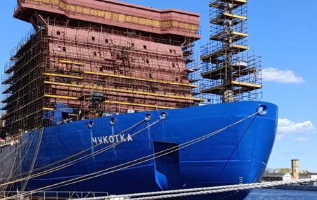 Строительство ледоколов «Чукотка» и «Ленинград» идет с опережением плана. Фото пресс-службы Росатома