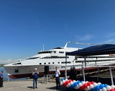 Головное пассажирское судно проекта А45-90.2 «Виктор Астафьев» спущено на воду в Петербурге