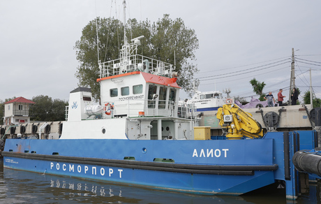Судно обеспечения проекта FPW1 «Алиот» пополнило флот ФГУП «Росморпорт». Фото пресс-службы Росморпорта
