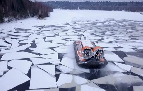 В Ленобласти завершена постройка судна на воздушной подушке проекта PM44 «Василий Ильин». Фото с сайта судоверфи «Парящие машины»