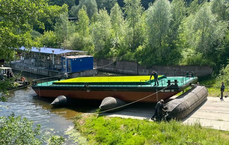 «Р-Флот» (Нижний Новгород) спустил на воду баржу «Ми Флот 02» проекта RHB2007.1NS. Фото пресс-центра ГК «Р-Флот»