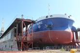 Спуск танкера-химовоза «ПортНьюс» на воду