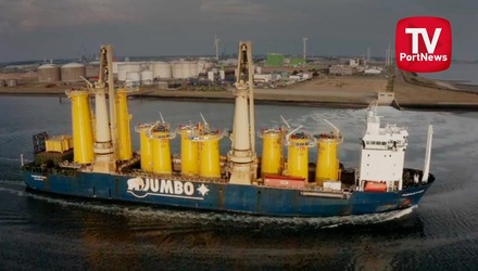 Компания Jumbo транспортирует на Тайвань 10 сверхтяжелых  переходных модулей ветротурбин