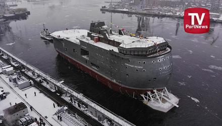 Спуск на воду флагмана российского исследовательского флота